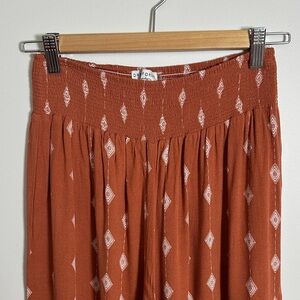 Dress Forum Los Angeles Boho Style Rust Wide Leg Pants Small